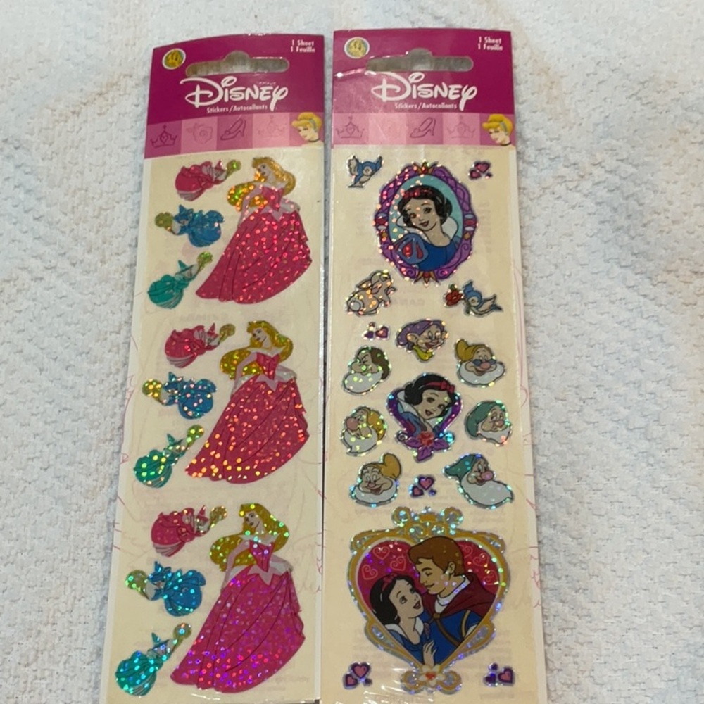NWT *2* Sandylion Disney Sleeping Beauty & Snow White sticker sets!